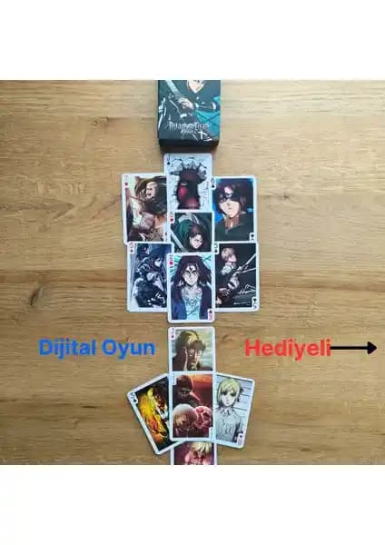 Attack on Titan Temalı Anime İskambil ve Poker Kart Destesi: Koleksiyon ve Oyun Deneyimi