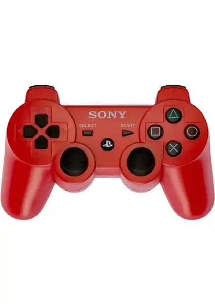 Byoztek PS3 Dualshock 3 Kablosuz Kontrolör Kırmızı - Ergonomik ve Hassas Oyun Deneyimi
