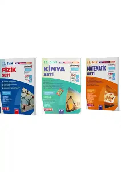 Çap Yayınları 11. Sınıf Matematik, Fizik ve Kimya Seti Güncel Müfredatla Uyumlu Öğrenci Kaynağı