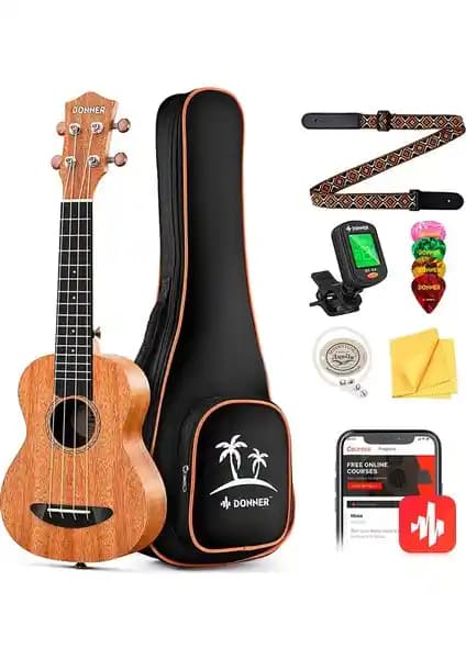 Donner DUC-100 Konser Ukulele Mahogany Paketi: Kaliteli ve Kullanışlı Enstrüman