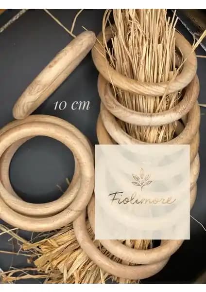 FioliMore 10 cm Ahşap Halkalar Yaratıcılığı Destekleyen Çok Yönlü Aksesuarlar