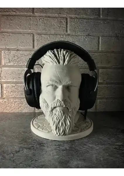 Hanart Viking Temalı Ragnar Lothbrok Büstü Kulaklık Standı – Estetik ve Fonksiyonel Tasarım