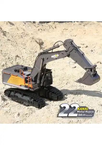 Huina 1/14 Ölçekli Ekskavatör İnşaat Makinesi Oyuncağı Yüksek Kalite ve Detaylı Tasarım