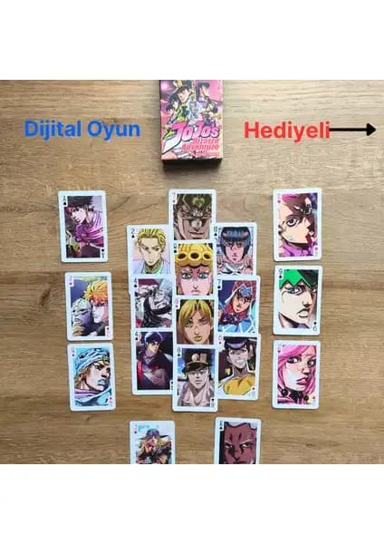 Jojo's Bizarre Temalı Anime İskambil ve Poker Kart Seti Koleksiyon ve Oyun Deneyimi