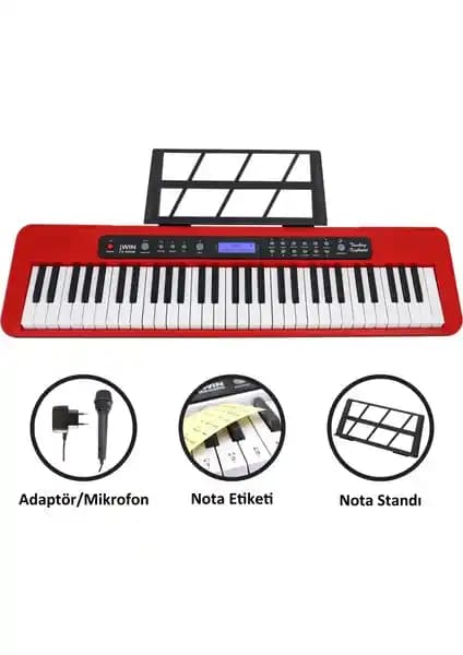 Jwin CTK-3000 61 Tuş Hassasiyetli Elektronik Org: Temel Müzik Deneyimi için İdeal