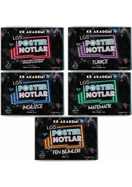 Kr Akademi 2026 LGS Poster Notlar Seti: Öğrenciler İçin Pratik ve Etkili Sınav Hazırlık Aracı