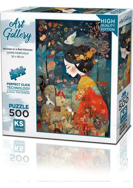 KS Games Kırmızı Kimono Kadın Temalı 500 Parça Puzzle Detaylı İnceleme ve Özellikler