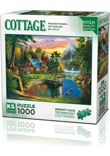 KS Games Mountain Paradise 1000 Parça Puzzle Doğa Teması ve Çevre Dostu Özellikler