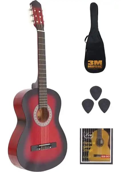 Lea Klasik Gitar Seti 3/4 Boy Çocuklar İçin Başlangıç Seviyesi Enstrüman