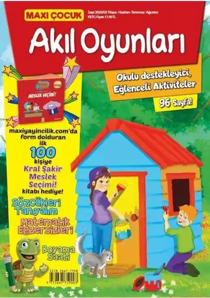 Maxi Çocuk Akıl Oyunları ile Zihinsel ve Sosyal Gelişimi Destekleyen Eğitici Set