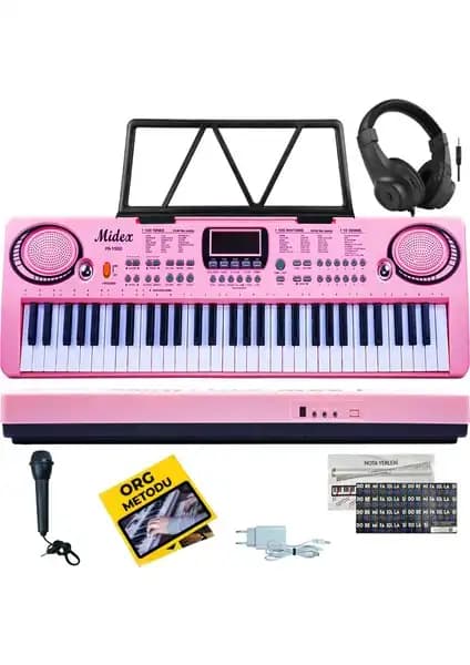 Midex PS-1500PK-H Pembe Başlangıç Seviyesi 61 Tuşlu Dijital Org Ürünü İncelemesi
