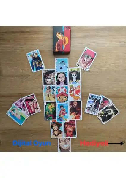 One Piece Temalı Anime İskambil ve Poker Kart Seti Yüksek Kalite Dayanıklı Koleksiyon Ürünü