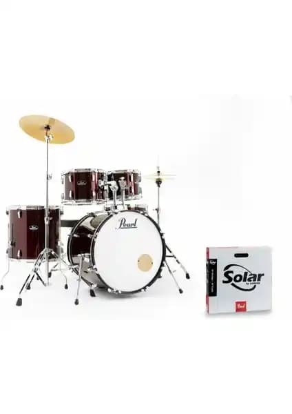 Pearl Roadshow Şarap Kırmızısı 5 Parça Davul Seti ile Müzikal Yolculuğunuzu Başlatın