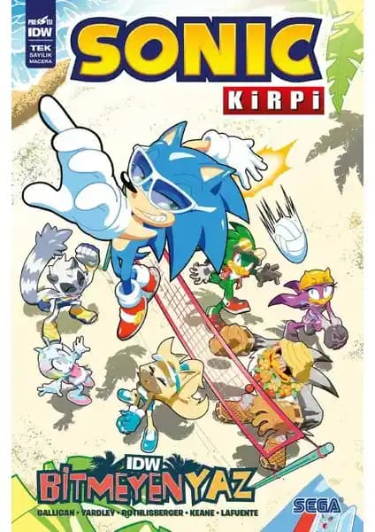 Presstij Kirpi Sonic: Bitmeyen Yaz Çizgi Romanı Eğlence ve Macera Dolu Hikaye