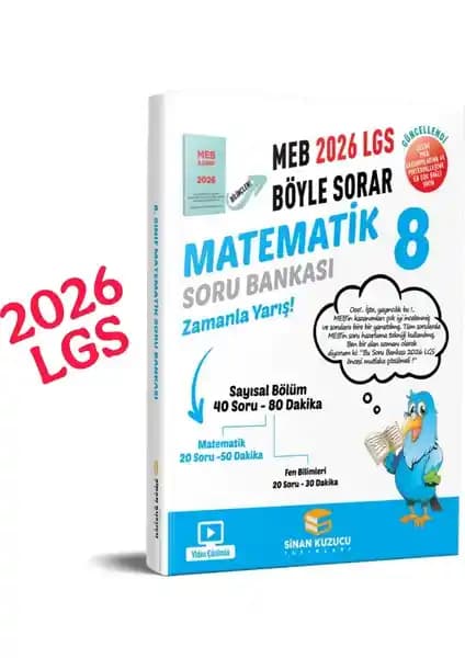 Sinan Kuzucu Yayınları 8. Sınıf Matematik Soru Bankası ile Etkili Sınav Hazırlığı
