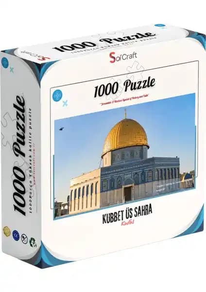 Soi Craft 1000 Parça Kudüs Mescidi Aksa Puzzle Sanat ve Zihin Egzersizi İçin Uygun