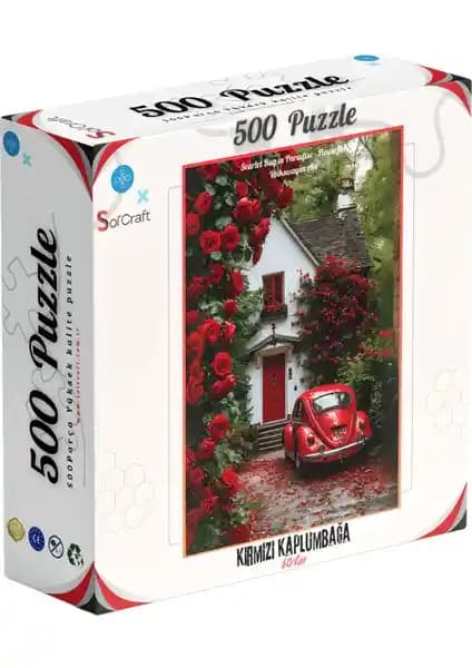 Soi Craft 500 Parça Puzzle Kırmızı Kaplumbağa Doğa ve Sanat Temalı Zeka Geliştirici Ürün
