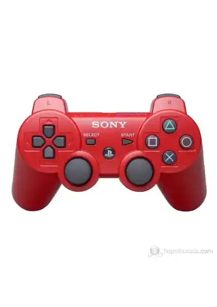 Sony PlayStation 3 Titreşimli Joystick Kırmızı - Hassas Kontrol ve Gerçekçi Geri Bildirim
