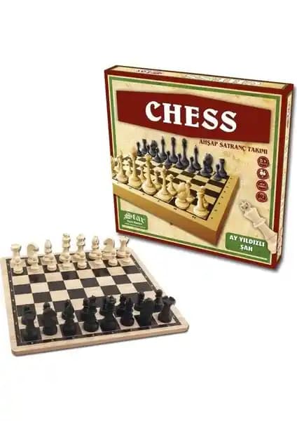 Star Chess Ahşap Satranç Takımı: Estetik ve Dayanıklı Strateji Oyunu for All Ages