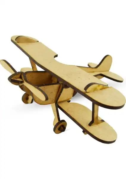 Südor Wood Ahşap Kendin Yap Maket Uçak: Çocuklar ve Gençler İçin Eğitici Hobi Seti