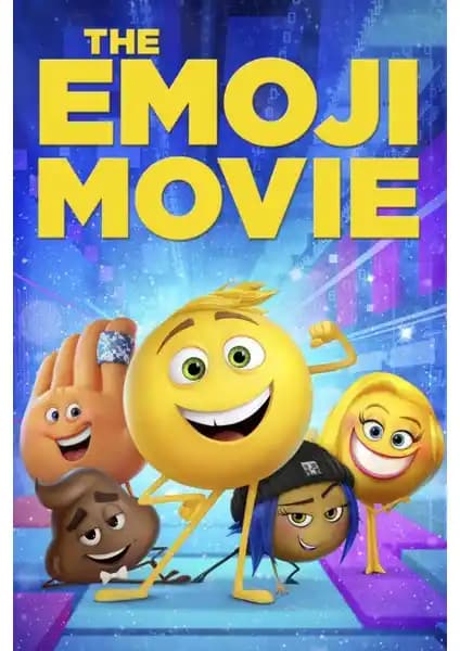 The Emoji Movie Temalı Renkli ve Dayanıklı Duvar Posteri 70x100 cm Modern Dekorasyon