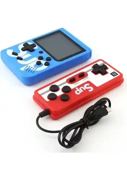 Torima GC-01 Çift Kol 400 Nostalji Oyunlu Mini Atari Taşınabilir Oyun Cihazı