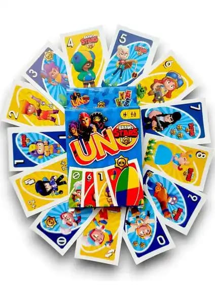 Toys Uno Brawl Stars Oyun Kartları Çocuklar ve Gençler İçin Eğlenceli ve Stratejik Oyun Seti