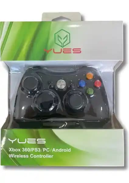 Yues Xbox 360 Kablosuz Gamepad: Ergonomik ve Çok Platform Uyumu Sağlayan Oyun Denetleyicisi