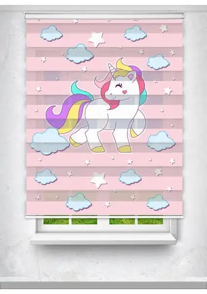 Avart Digital Çocuk Odası Perde Modelleri Balerin ve Unicorn Baskılı Perde Karşılaştırması 2