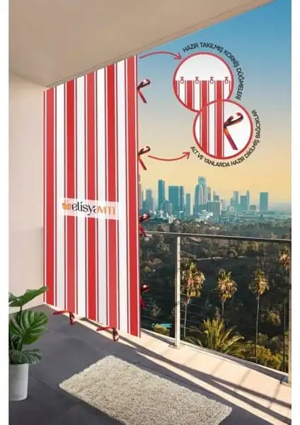 Balkon Dekorasyonu İçin En İyi Çizgili Perdeleri ve Karşılaştırmalı İnceleme 2