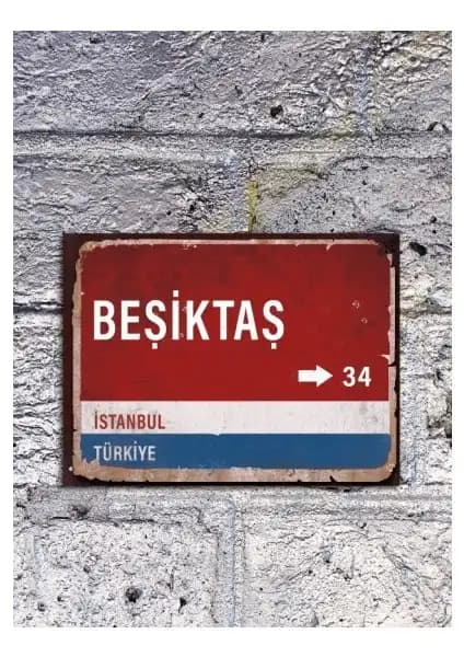 Beşiktaş Yön Tabelası ve Retro Ahşap Poster Karşılaştırması: Hangi Ürün Sizin İçin Uygun? 1
