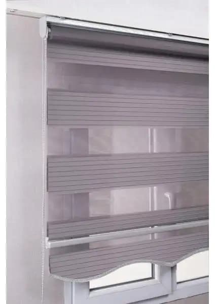 Bizden Perde Brillant Gri ve Krem-Beyaz Çift Renk Zebra Stor Perdelerinin Karşılaştırması 1