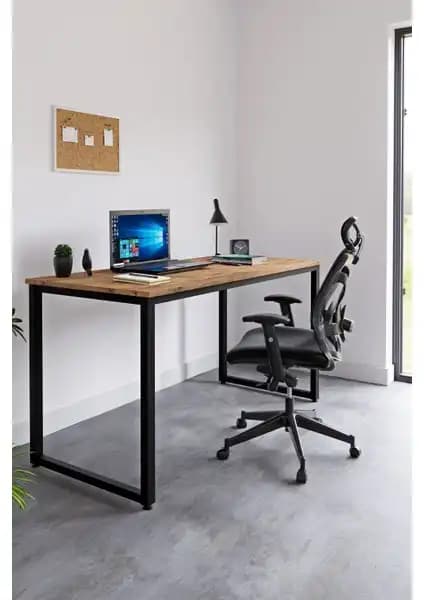 Ceramical Çalışma Masası Atlantik Çam ve MS1 Metal Ayaklı Model Karşılaştırması 2