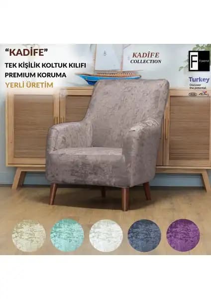 Faiend Kadife Tek Kişilik Koltuk Örtüsü ve Sehra Desen Kılıf Karşılaştırması 1