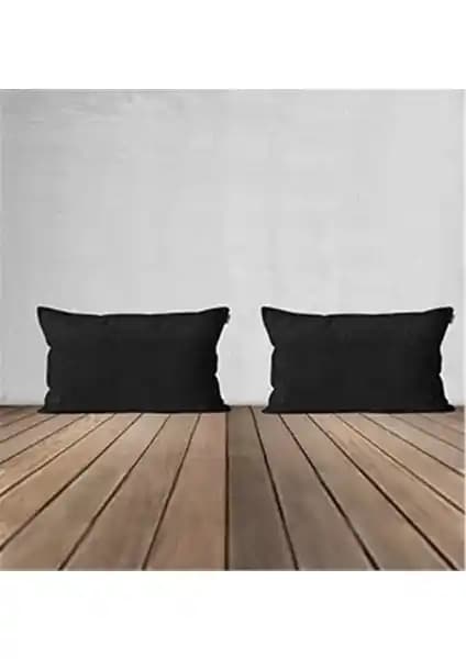 Goccia Kadife Dokulu Kırlent Kılıfı Karşılaştırması: Siyah ve Kiremit Renk Seçenekleri