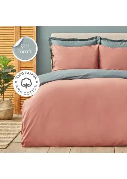 Karaca Home 4 Element Mavi ve Terecota Petrol Nevresim Takımları Karşılaştırması 2