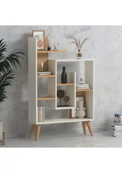 Lagomood New Sally ve Peka 5 Raflı Modern Dekoratif Kitaplık Karşılaştırması 1