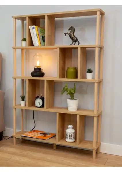 Lagomood New Sally ve Peka 5 Raflı Modern Dekoratif Kitaplık Karşılaştırması 2