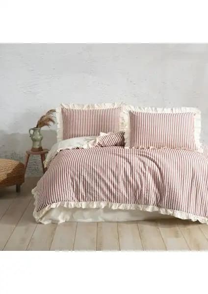 Macas Home Soil Cherry ve Nordqueen %100 Pamuk Çift Kişilik Nevresim Setleri Karşılaştırması 1