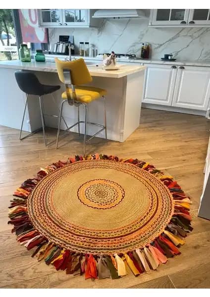 Madame Coco Alsace Oval Kilim ve Halımax Milda Jüt Hasırlı Kilim Karşılaştırması 2
