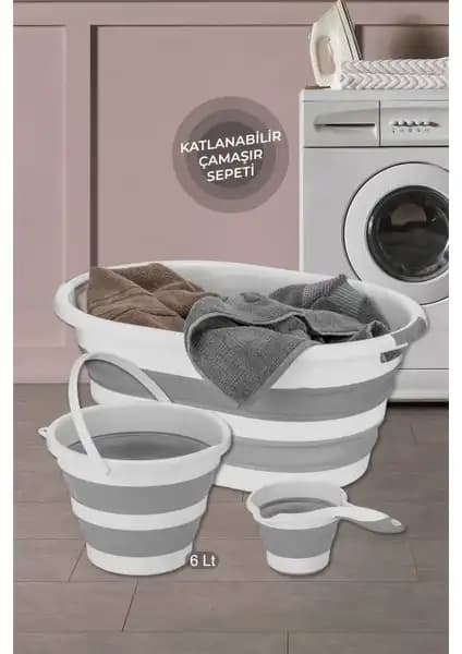 Meleni Home 3'lü Temizlik Seti ve Motek Duo Laundry Çamaşır Sepeti Karşılaştırması 1
