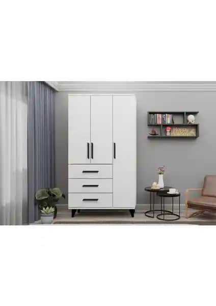 Metalia Gm 303-A ve Midoser Mat Beyaz Gardırop Karşılaştırması