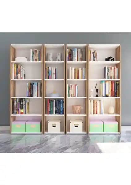 Nur Mobilya 4'lü ve 5'li arkalıklı kitaplıkların detaylı karşılaştırması ve özellikleri