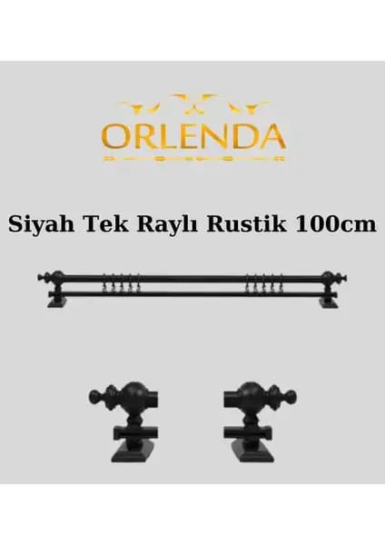 Orlenda Tek Raylı Rustik ve İzen Raysız Ahşap Rustik Perde Askısı Karşılaştırması 1