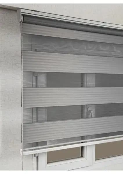 Perde Modelleri Karşılaştırması: Brillant Mat Beyaz ve Gri Zebra Stor Perde 2