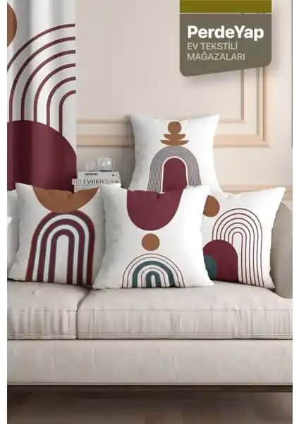 PerdeYap Kırlent Kılıfı Karşılaştırması Modern Geometrik ve Renkli Tüy Desenleri