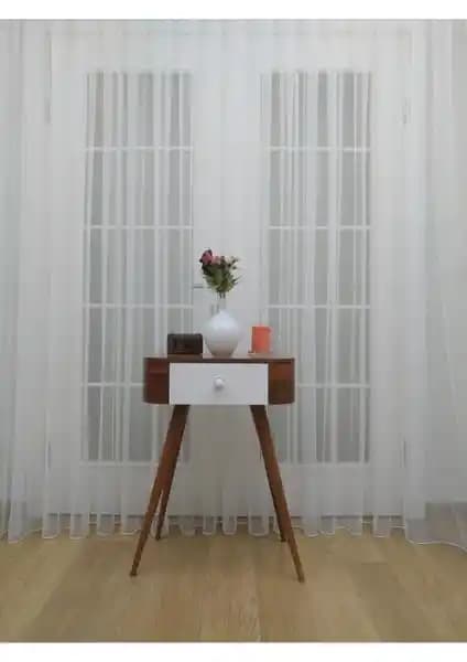 Perhal Grek Zemin ve Perhal Şal Desen Beyaz Tül Perdeler Karşılaştırması