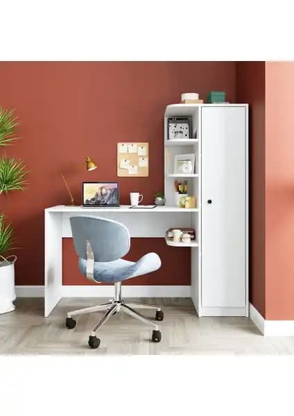 Roomart Roma Raflı Çalışma Masası Karşılaştırması Sağ ve Sol Dolap Modelleri 1