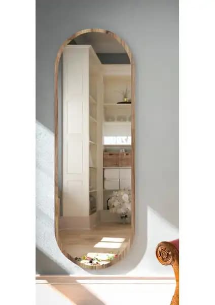 Tarz Design Dekoratif Oval Aynalar Karşılaştırması: Beyaz ve Ceviz Modelleri 2