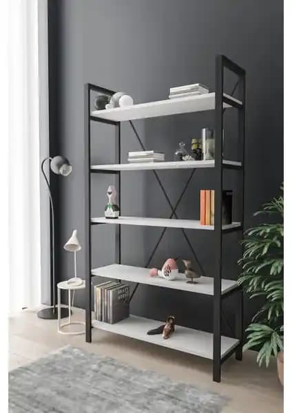 Wood House Efsun Geniş Raflı ve Kardelen Merdiven Kitaplık Karşılaştırması